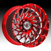 Worx Offroad Forged WF820RT Red Milled Custom Truck Wheels